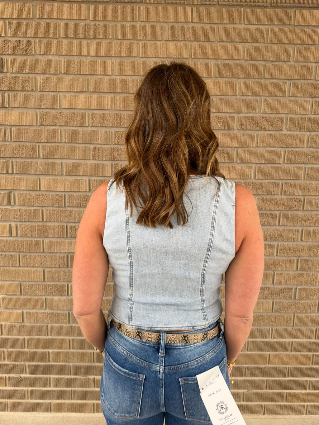 Soft Denim Vest - Light Wash