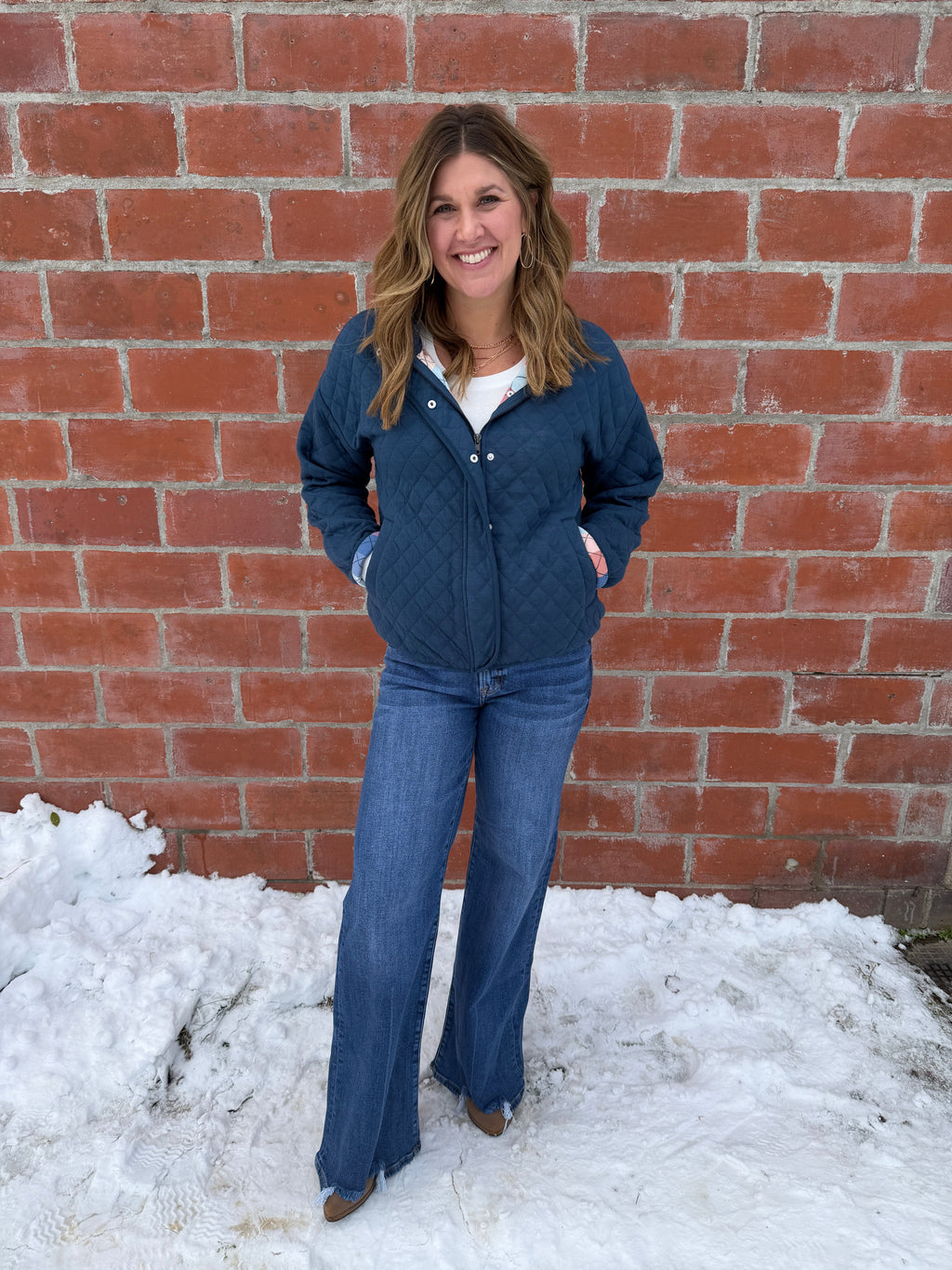 Desiree Lightweight Quilted Jacket - Teal Blue