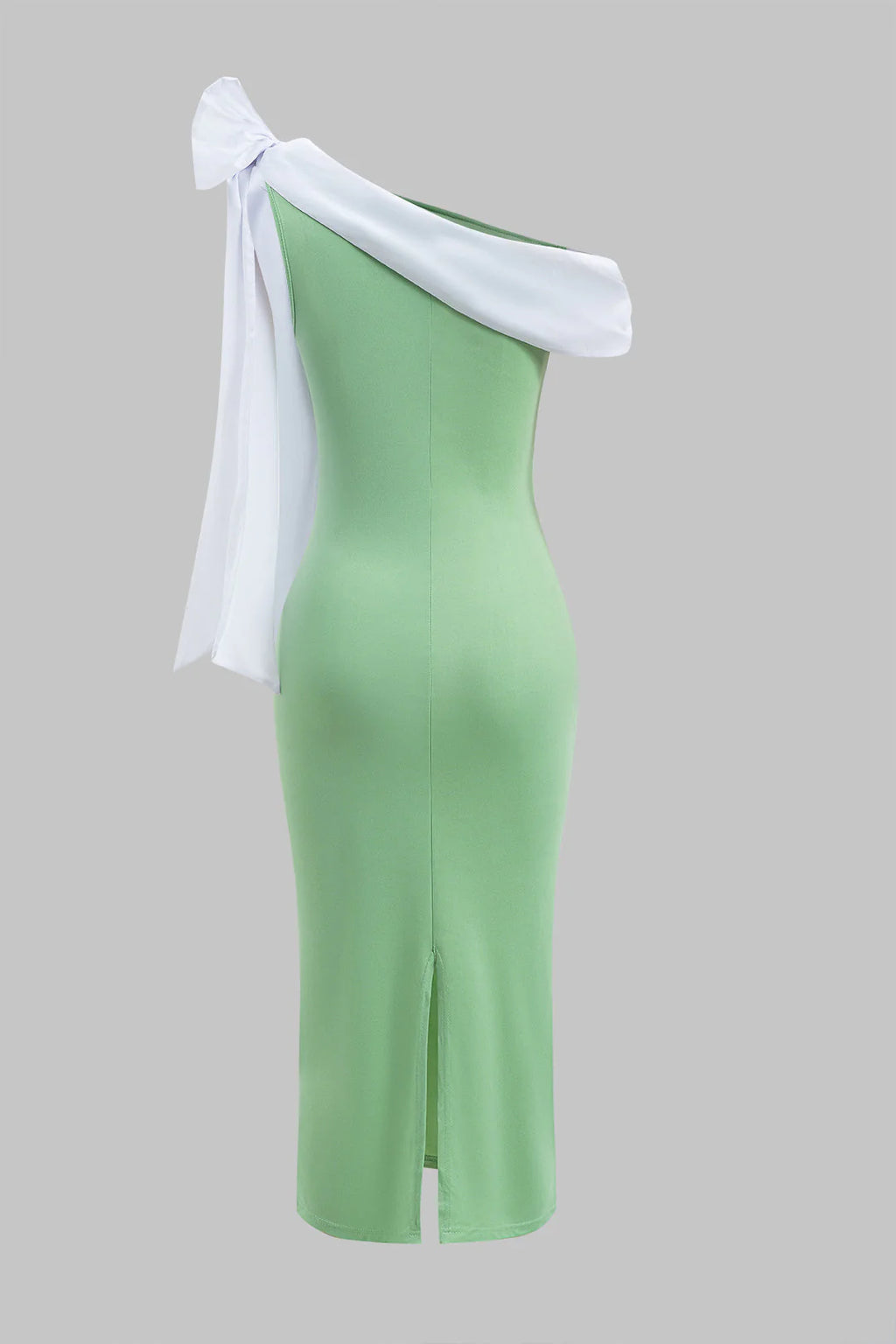 Tie-Up Sleeveless Asymmetrical Midi Dress
