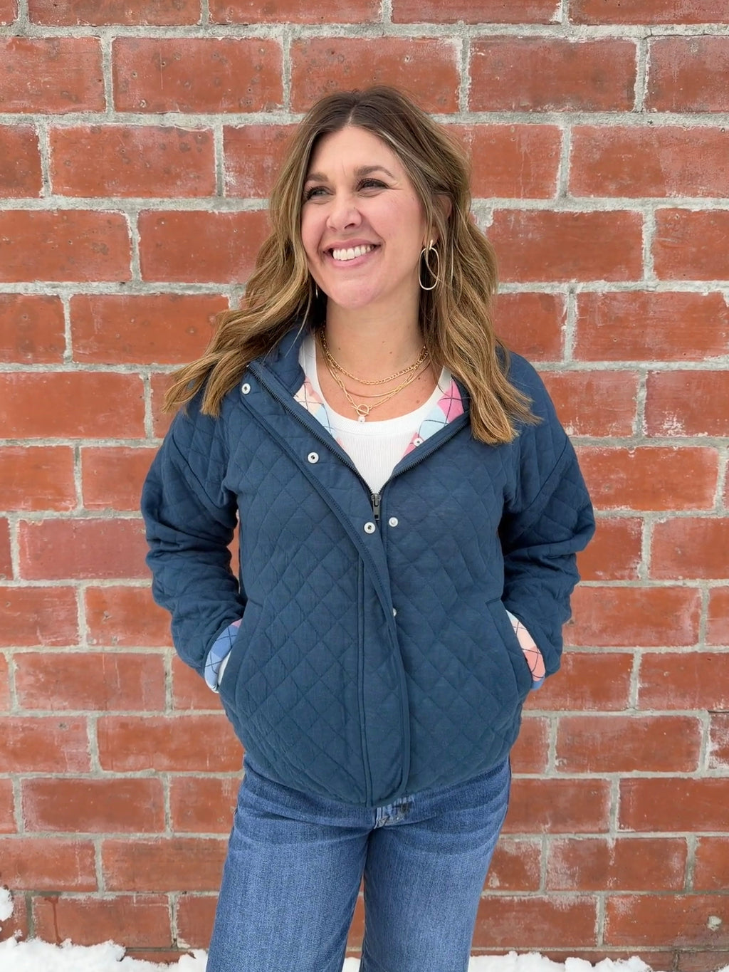 Desiree Lightweight Quilted Jacket - Teal Blue