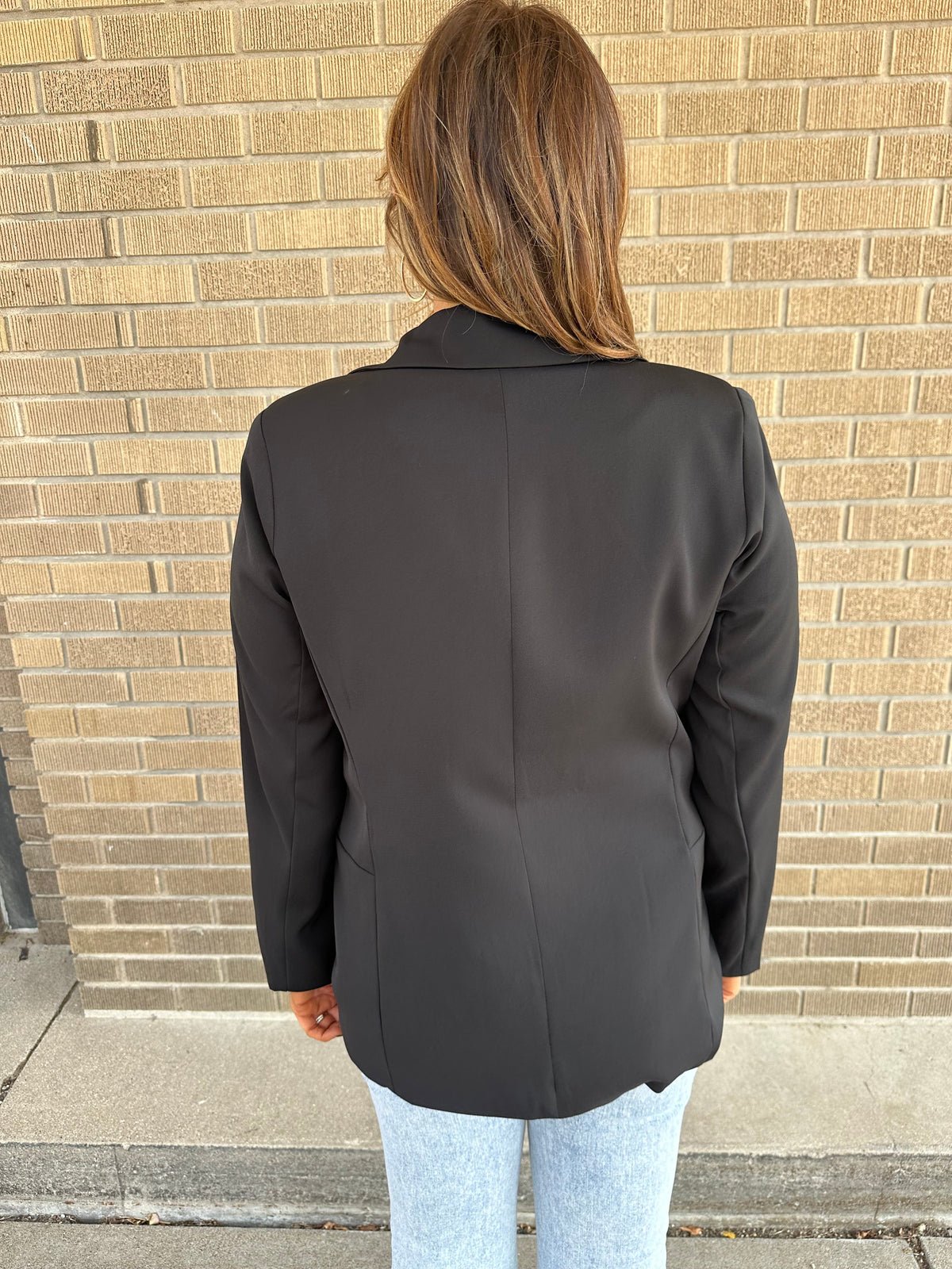 First Impression Ruched-Sleeve Blazer