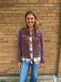 Thread & Supply Jackie Denim Jacket - Deep Mahogany