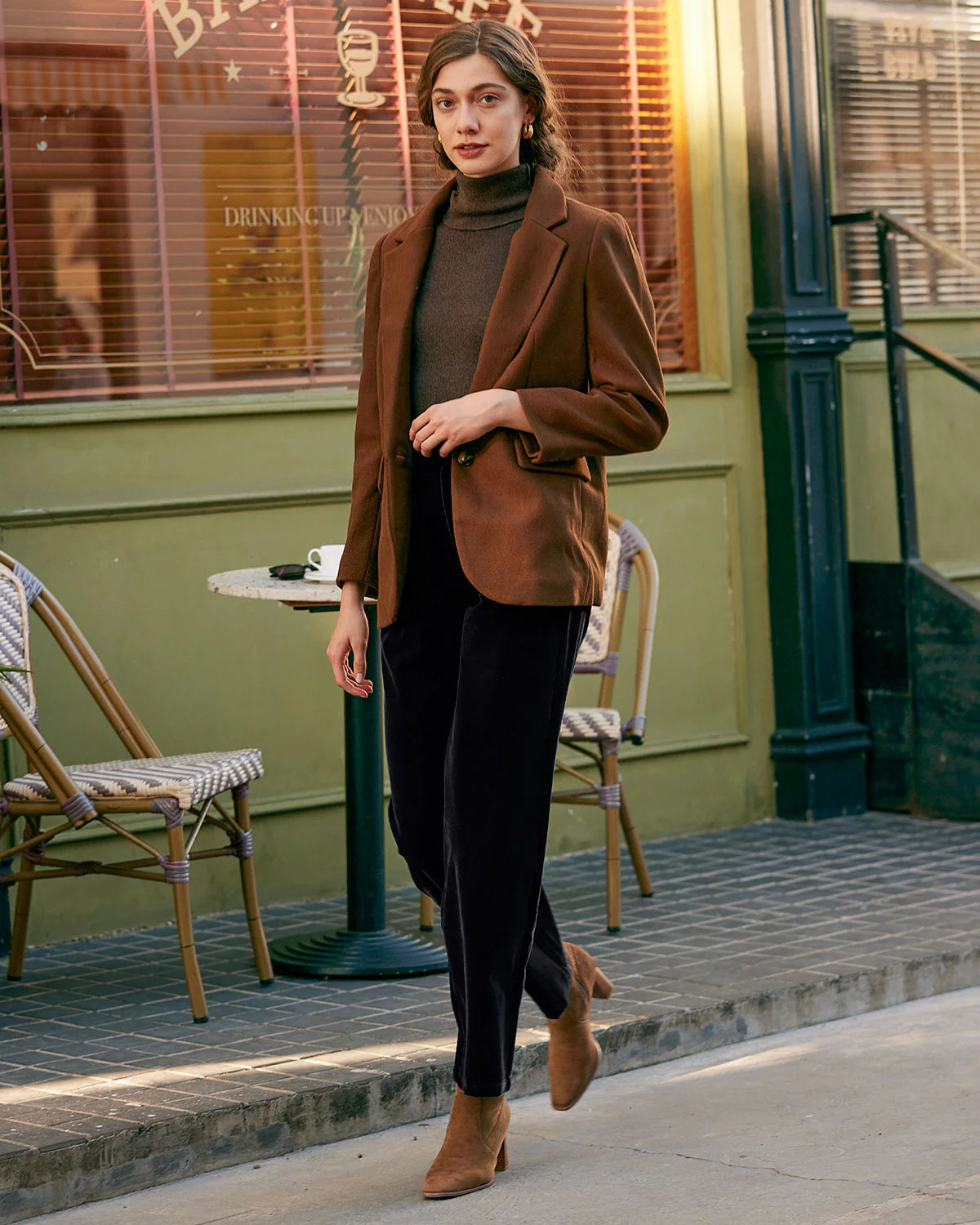 Black High Waisted Pleated Wide Leg Pants