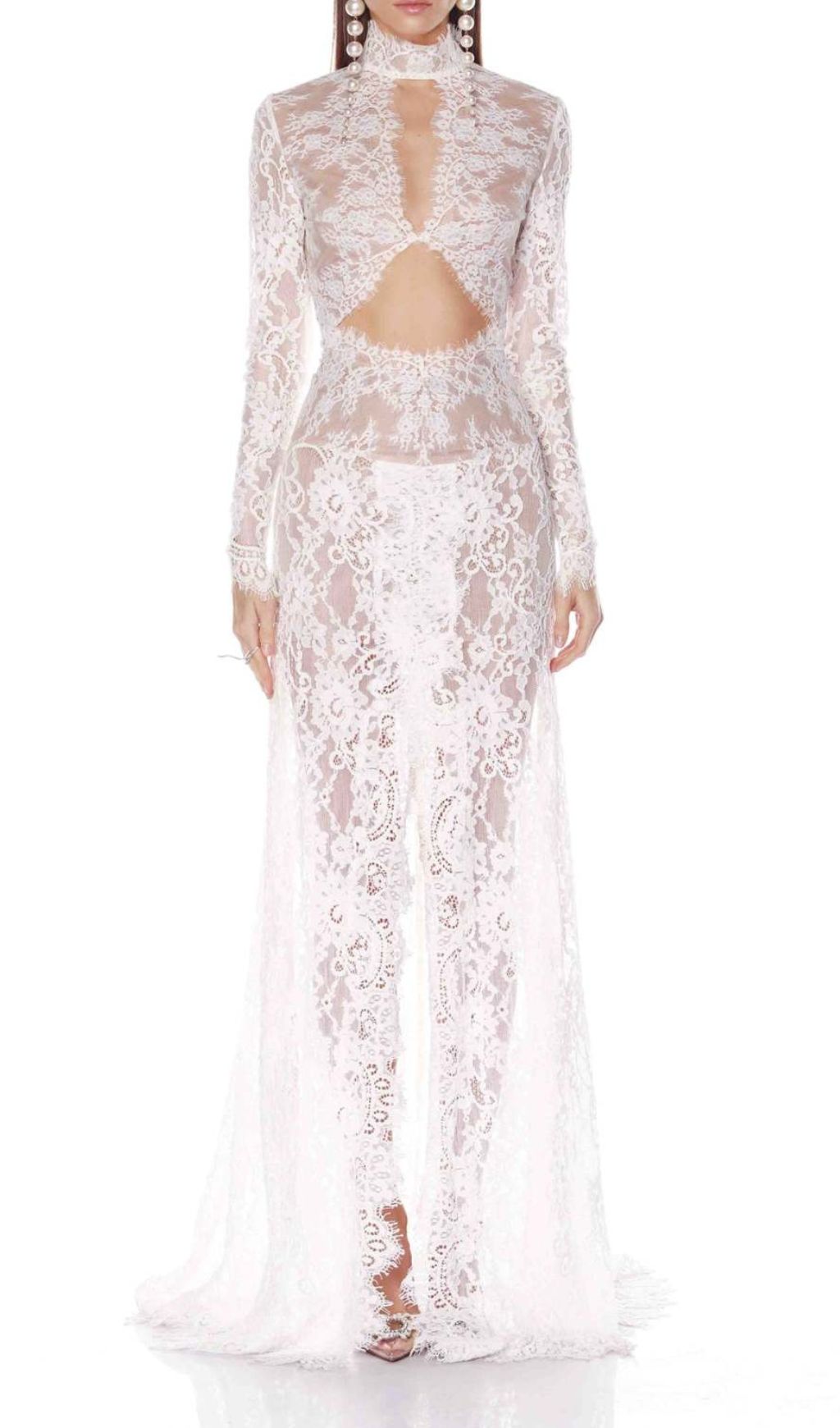 Faizah Lace Long Sleeve Maxi Dress