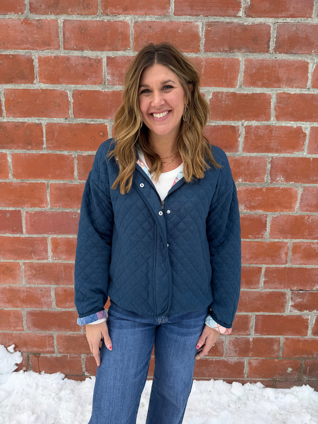 Desiree Lightweight Quilted Jacket - Teal Blue