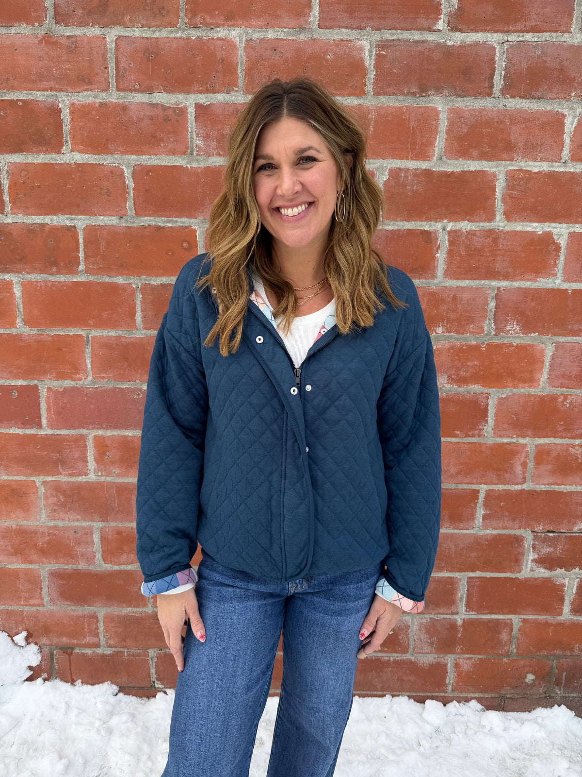 Desiree Lightweight Quilted Jacket - Teal Blue