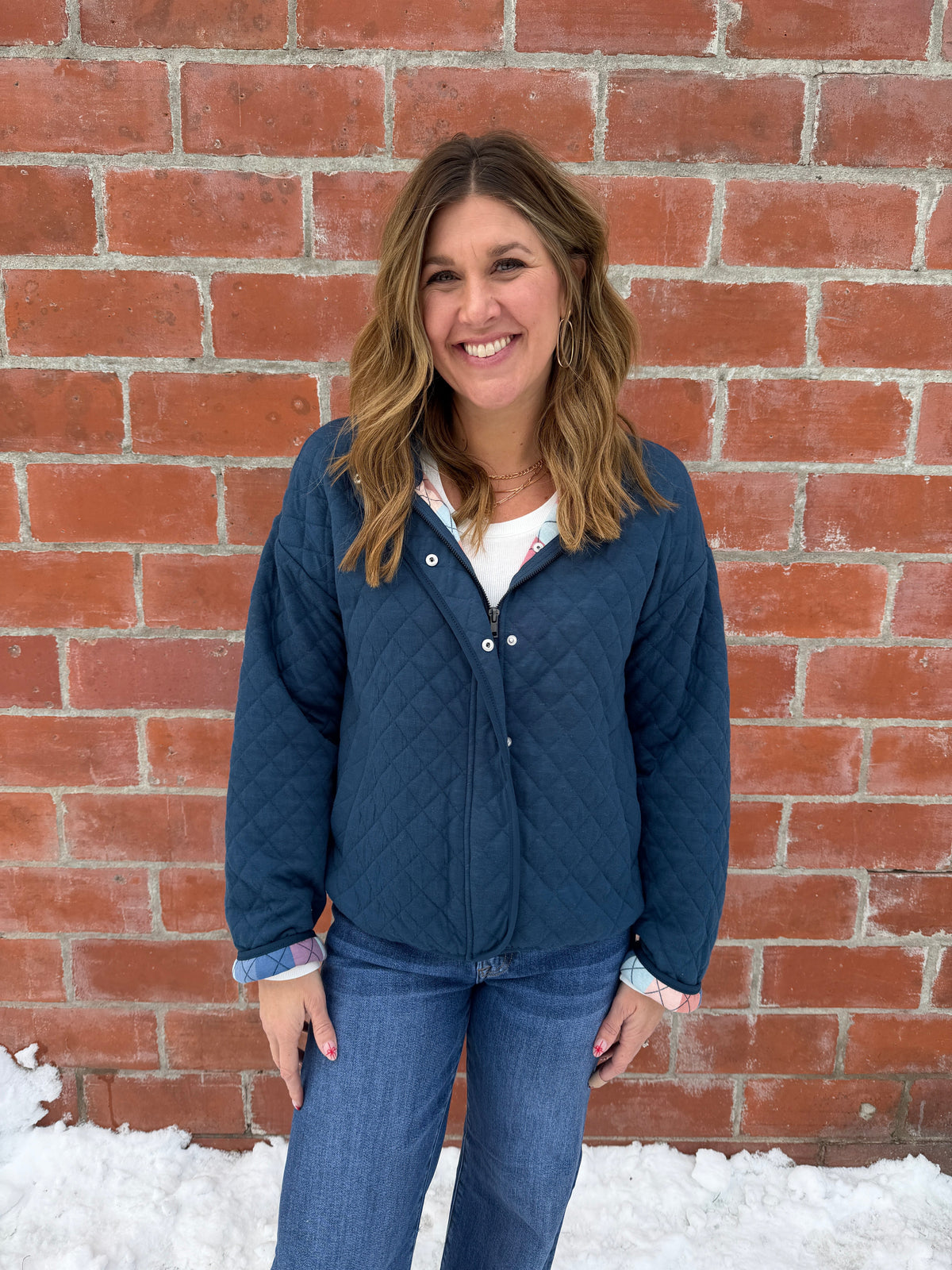 Desiree Lightweight Quilted Jacket - Teal Blue
