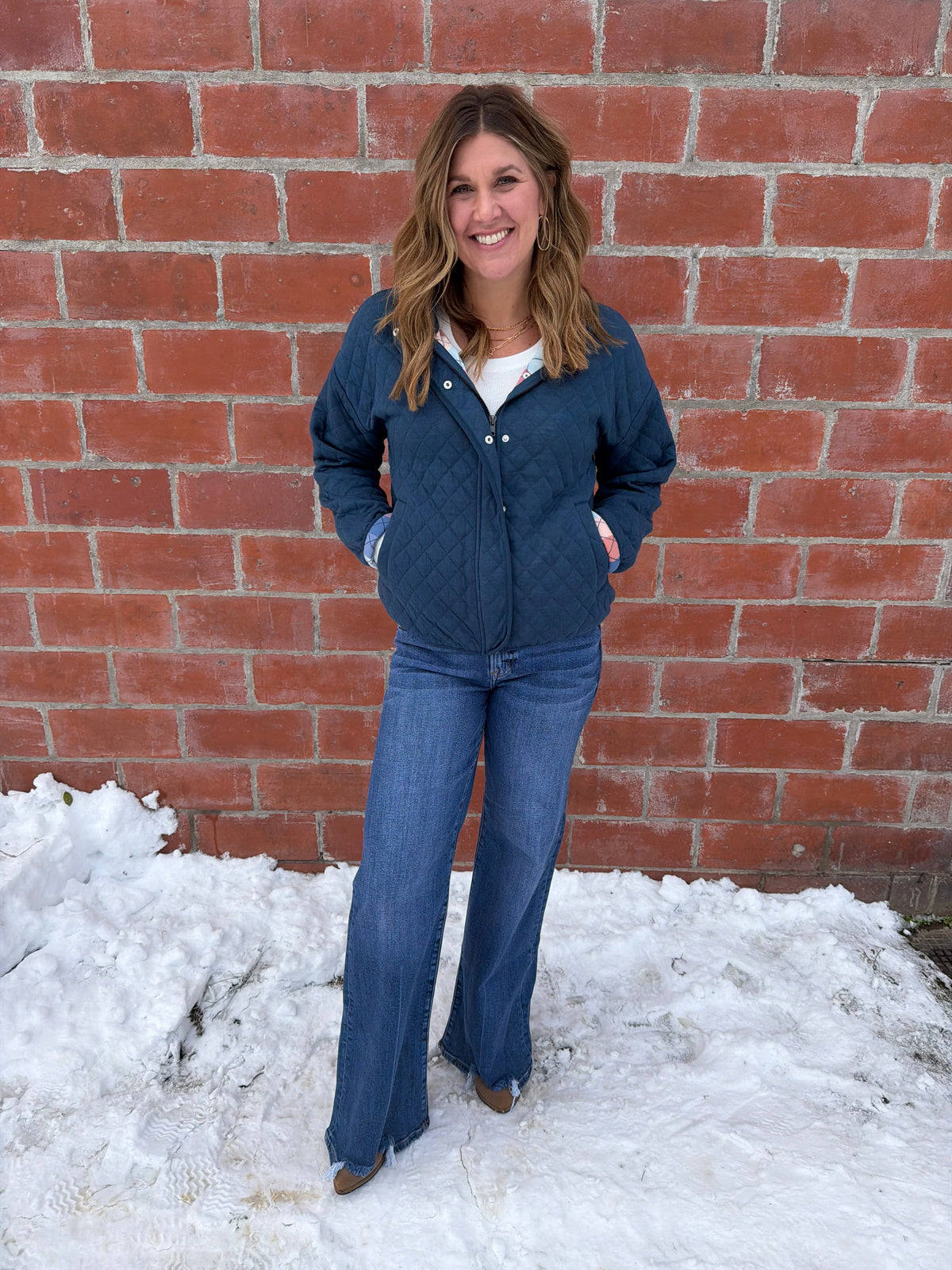 Desiree Lightweight Quilted Jacket - Teal Blue